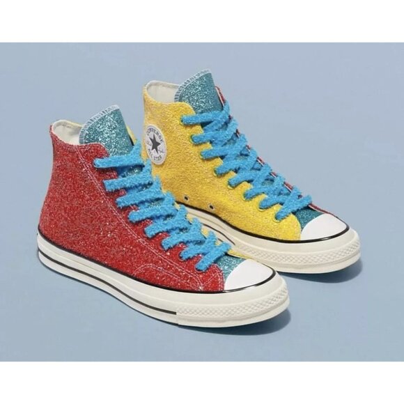 Converse Chuck Taylor All Star 70 Glitter Sneakers Unisex Mens 7.5 Lady 9.5